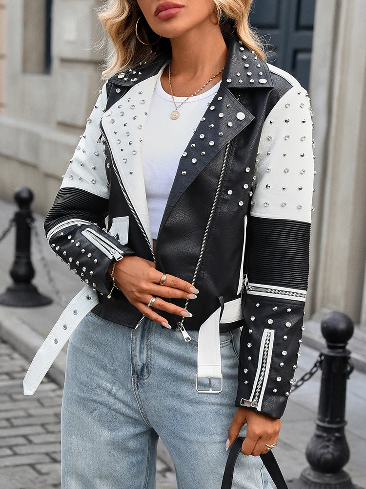Noiré Rivet Moto Jacket
