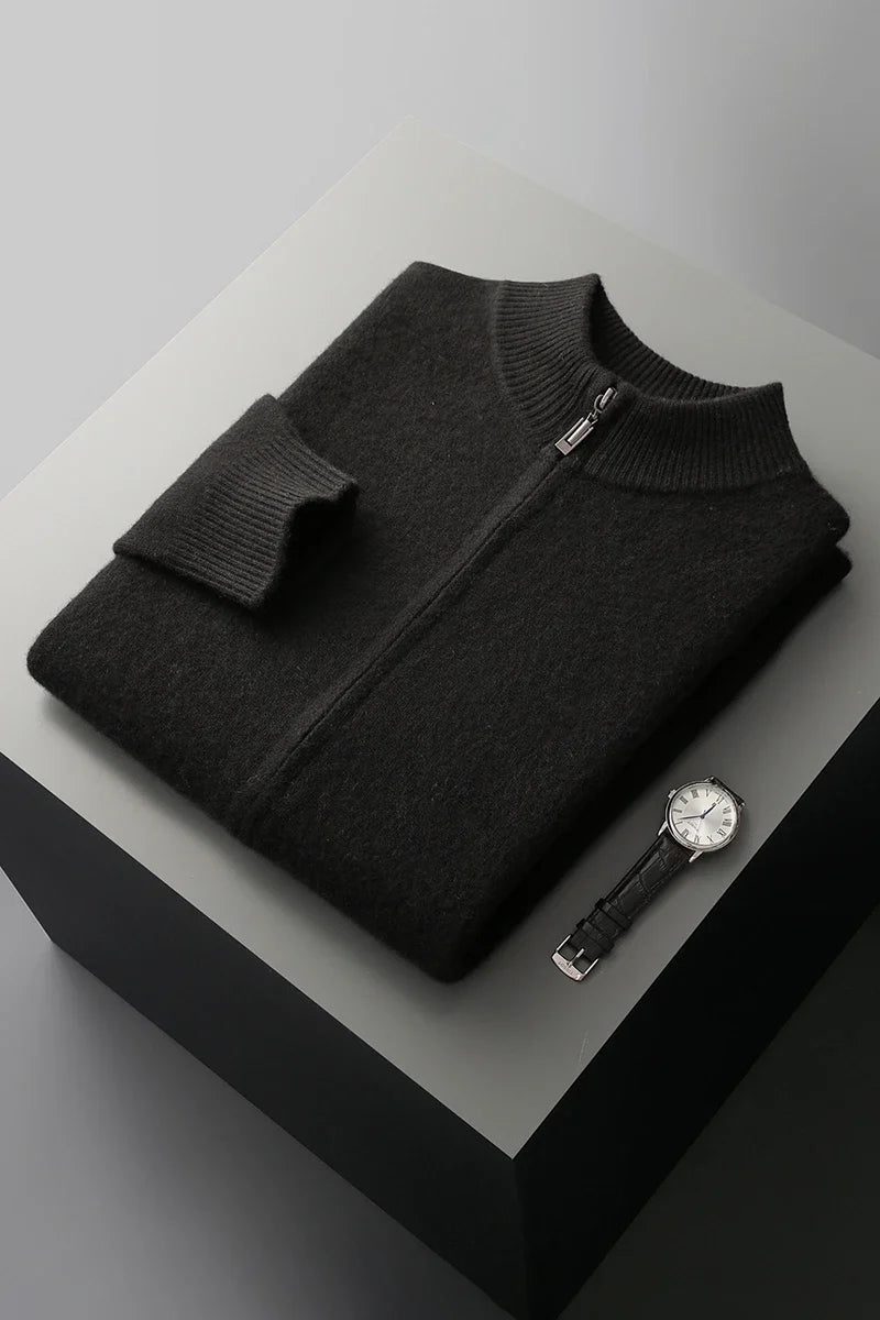 Marco Merino Wool Zip Sweater
