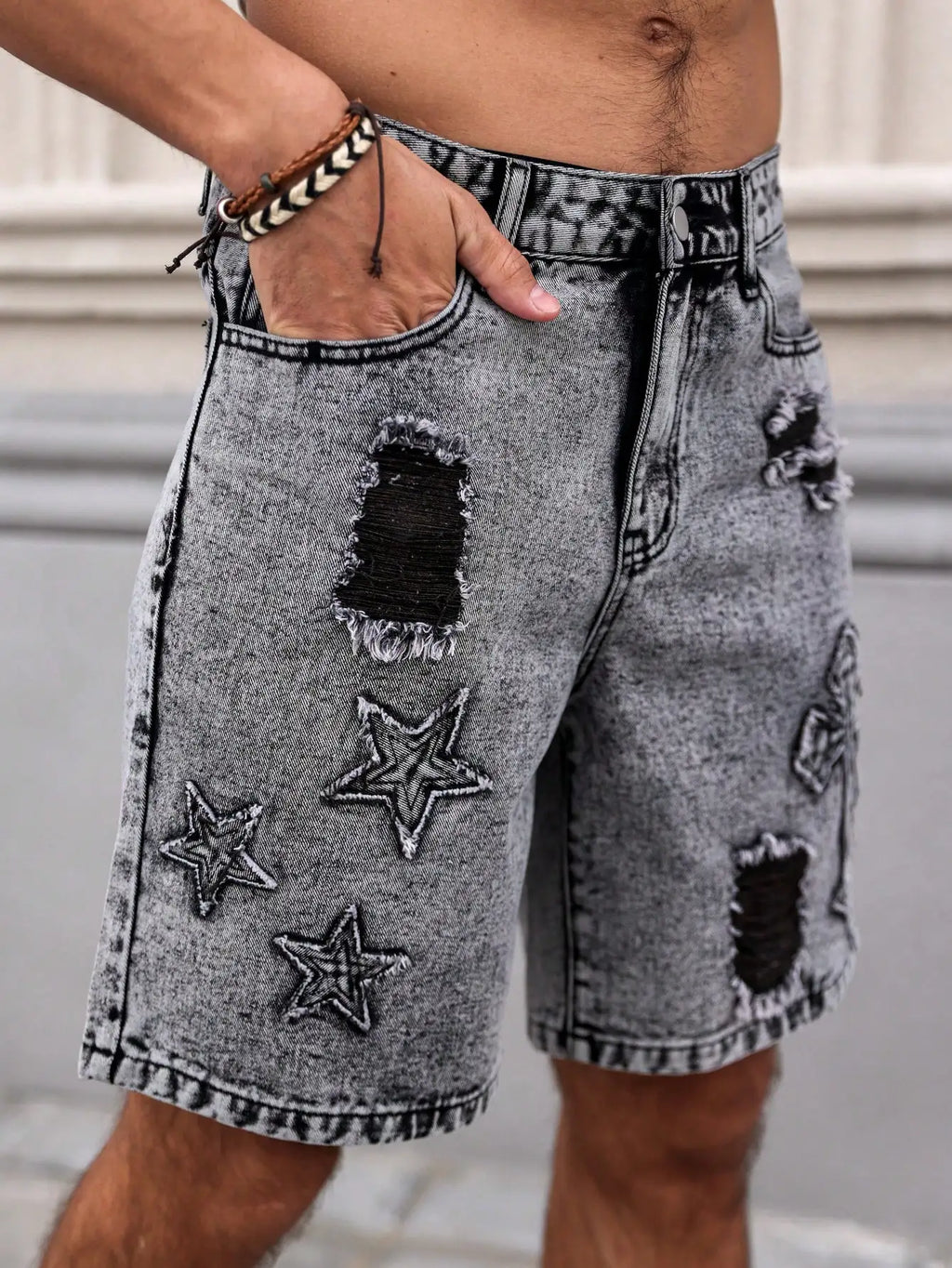 Wyatt Dark Wash Denim Shorts