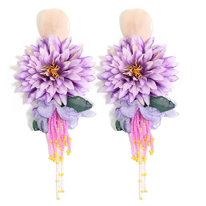 Dahlia Bloom Earrings