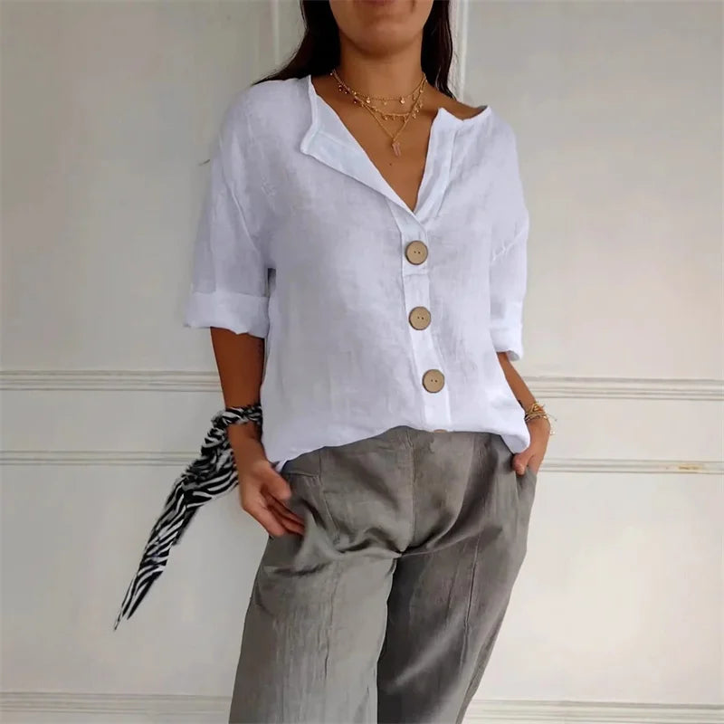 Sienna Linen Button Shirt