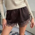Amour Satin Lace Shorts