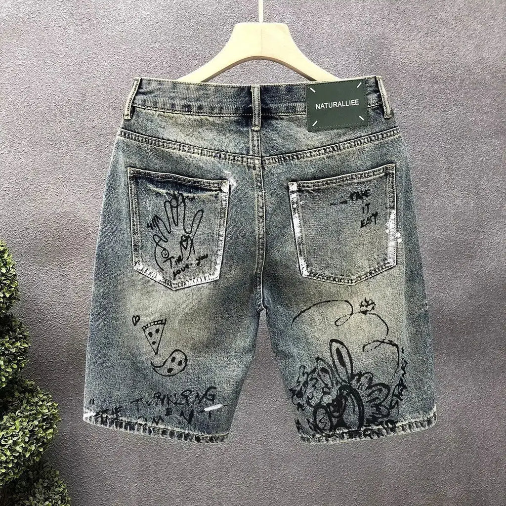 Rogue Cartoon Denim Shorts
