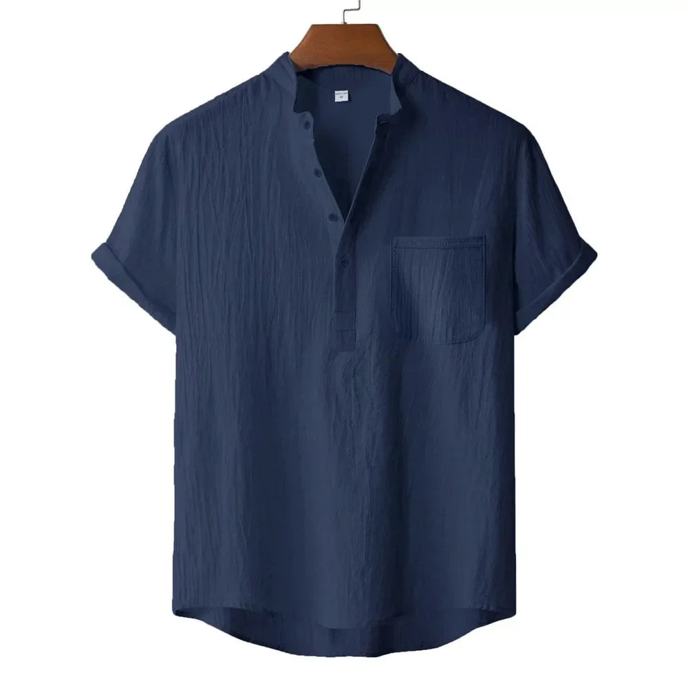 Kai Linen Henley T-Shirt
