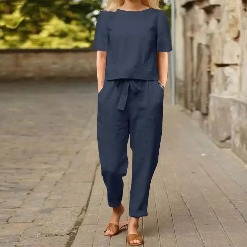 Amelia Cotton Linen Set