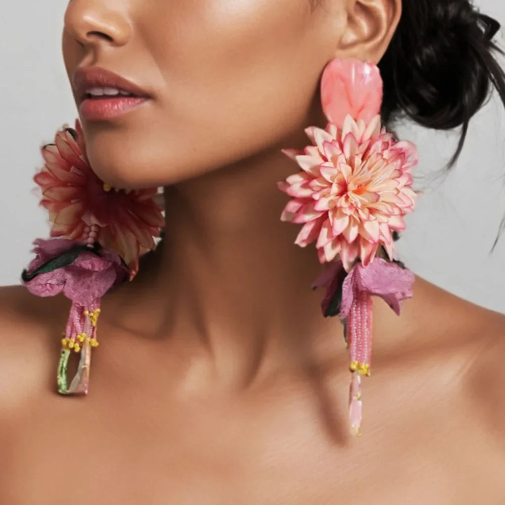 Dahlia Bloom Earrings