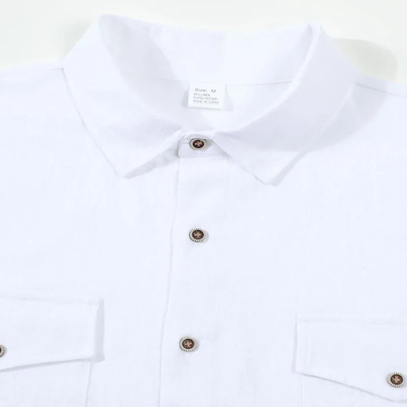 Luca Linen Utility Shirt