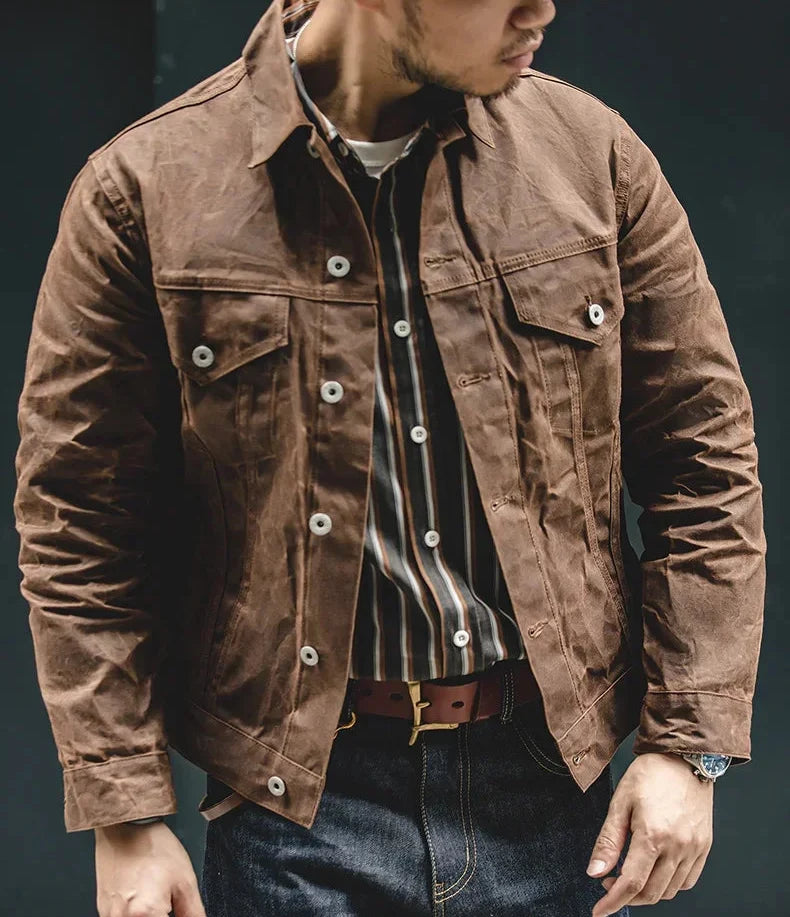 Marcus Waxed Safari Jacket