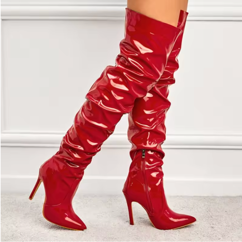 Scarlet Stiletto Boots