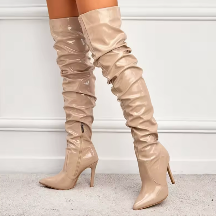 Scarlet Stiletto Boots