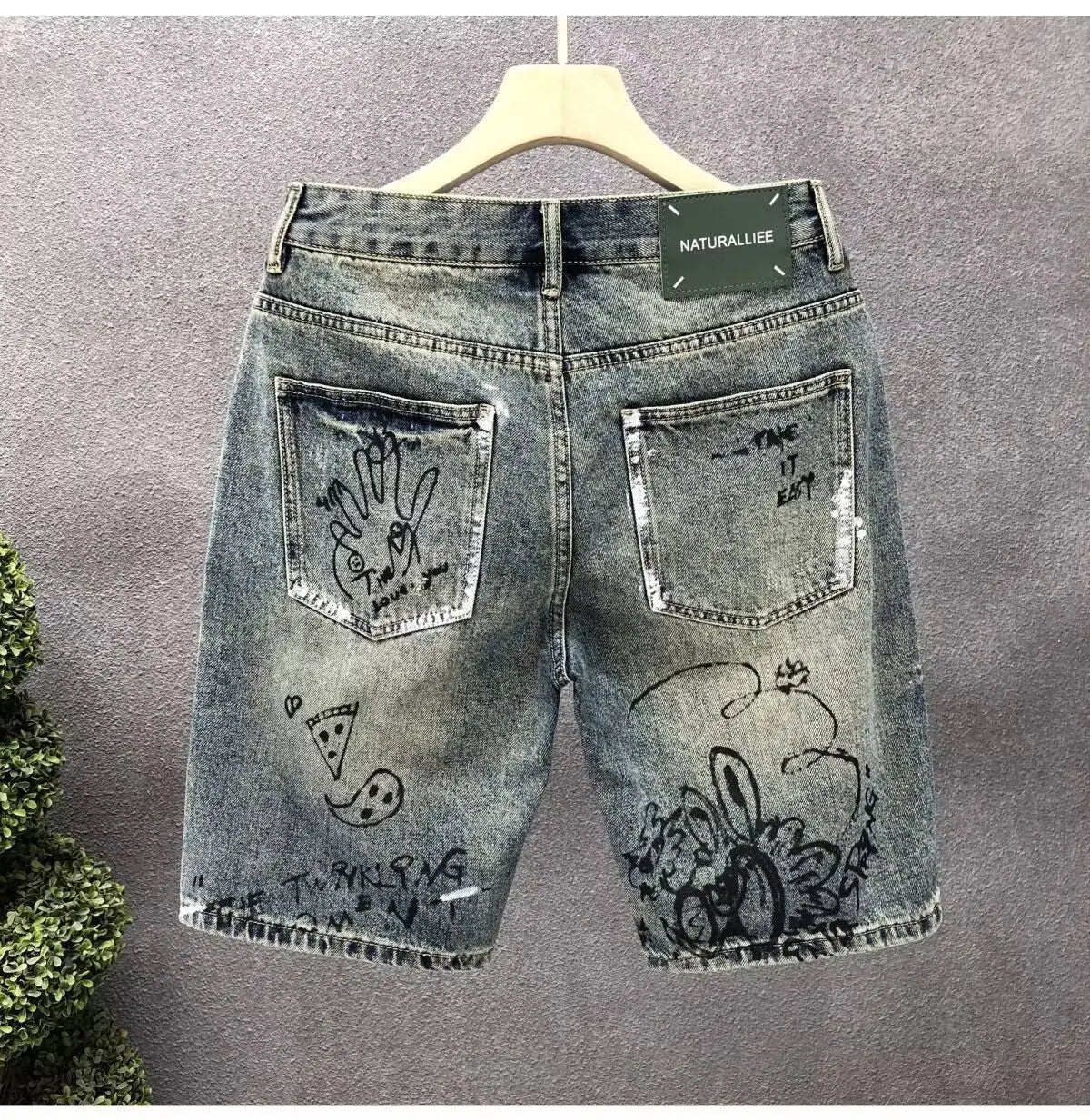 Rogue Cartoon Denim Shorts
