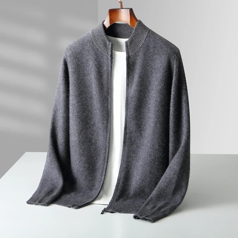 Marco Merino Wool Zip Sweater