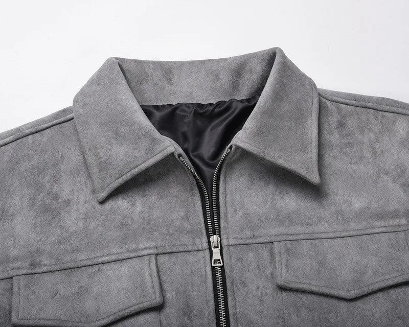 Noah Suede Overshirt Jacket