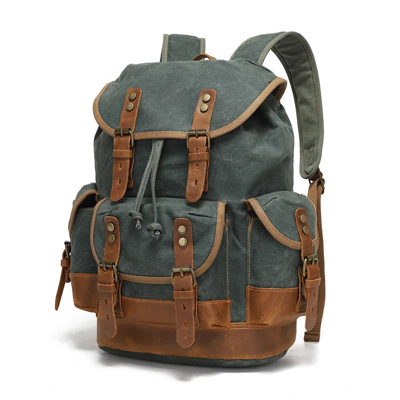 Everest Waxed Canvas Backpack
