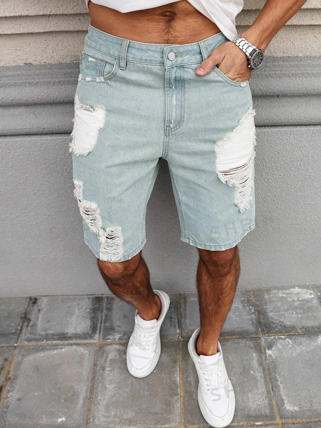 Ryder Distressed Denim Shorts