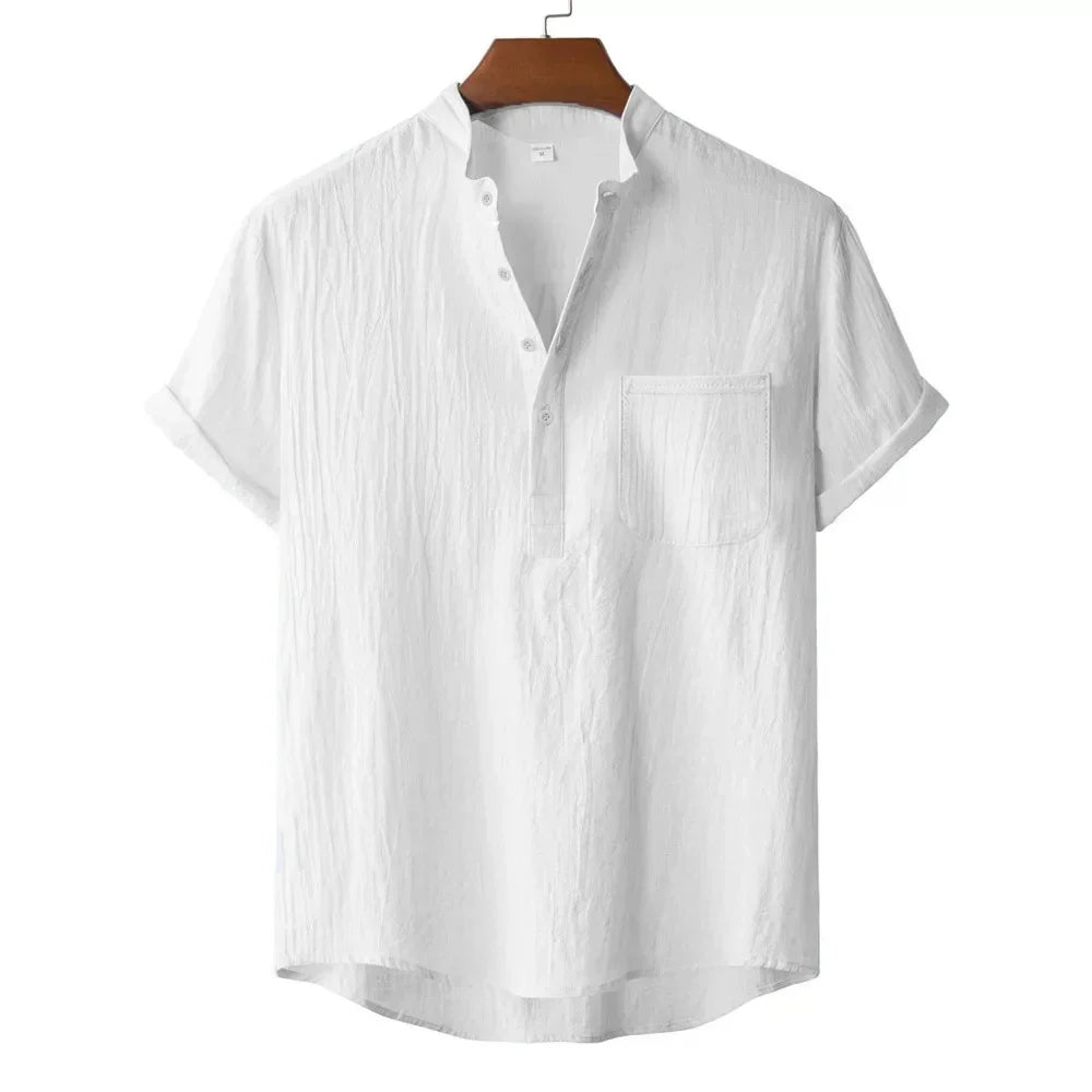 Kai Linen Henley T-Shirt