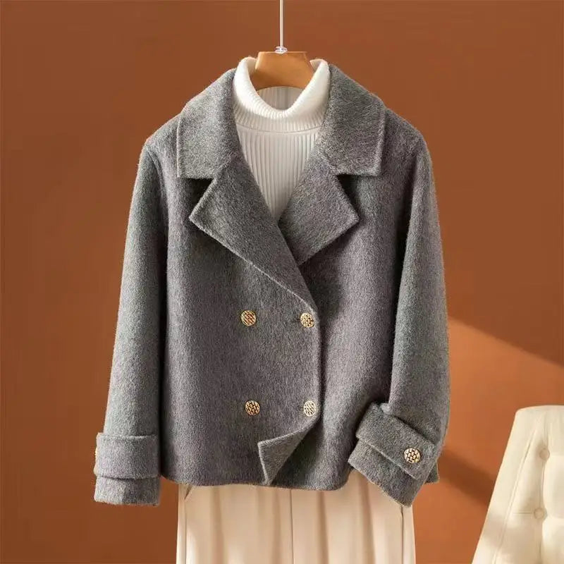 Abrigo de lana reversible Aurelia