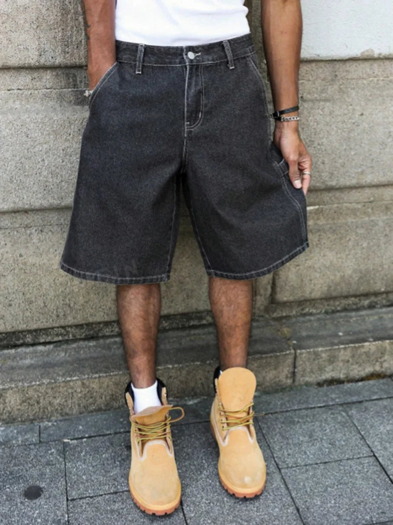 Asher Baggy Denim Shorts