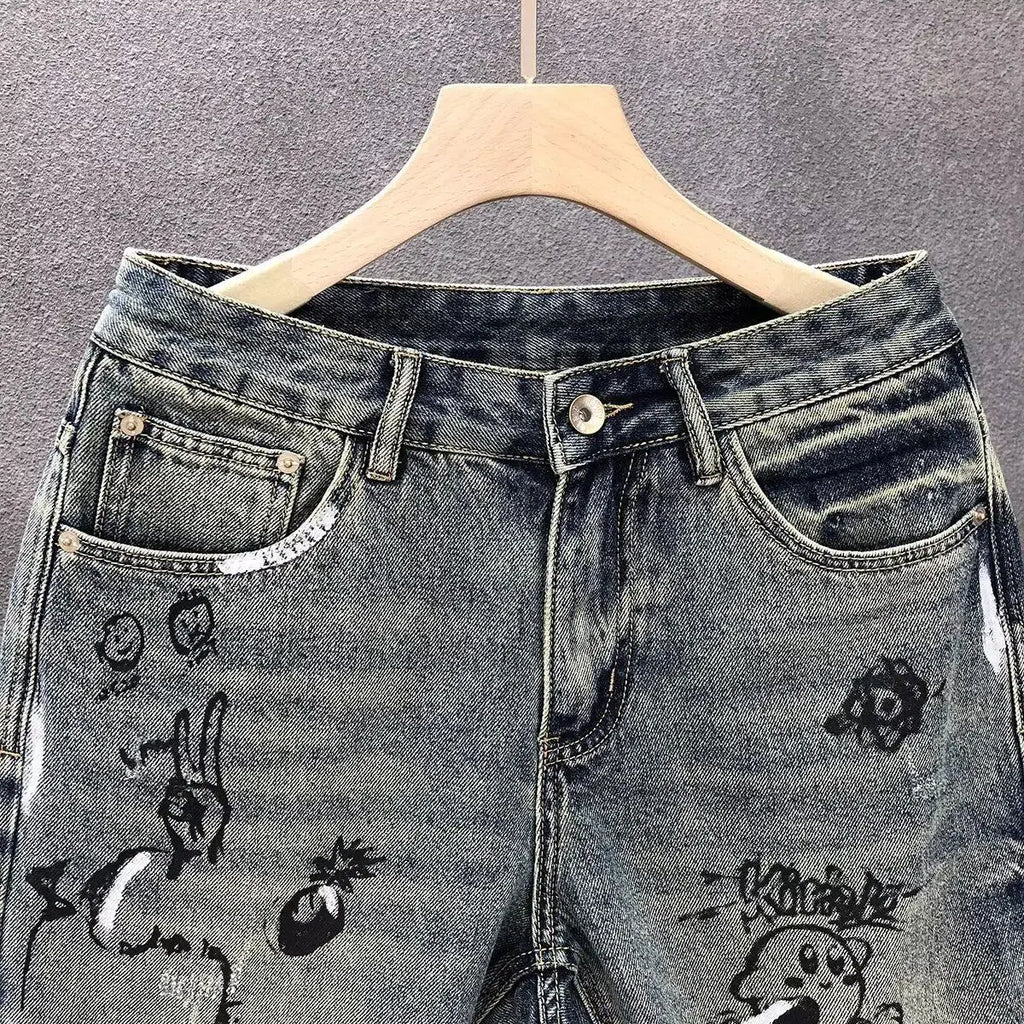 Rogue Cartoon Denim Shorts