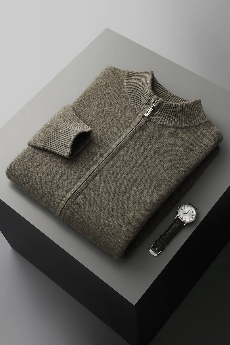 Marco Merino Wool Zip Sweater