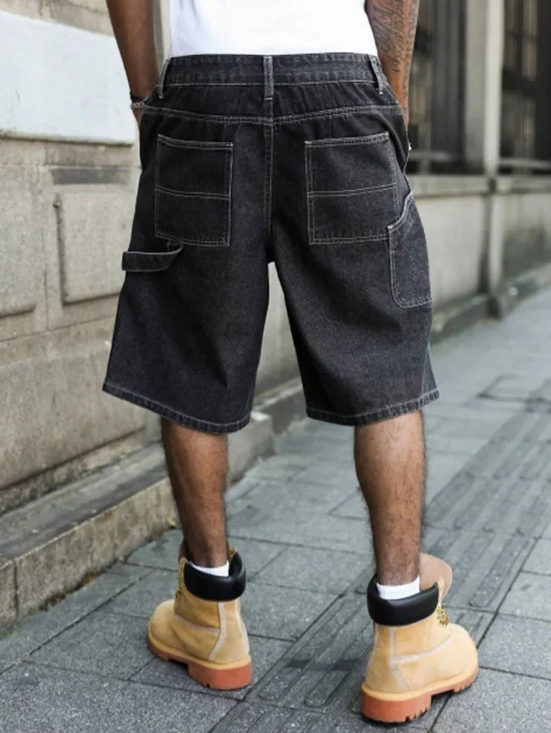 Asher Baggy Denim Shorts