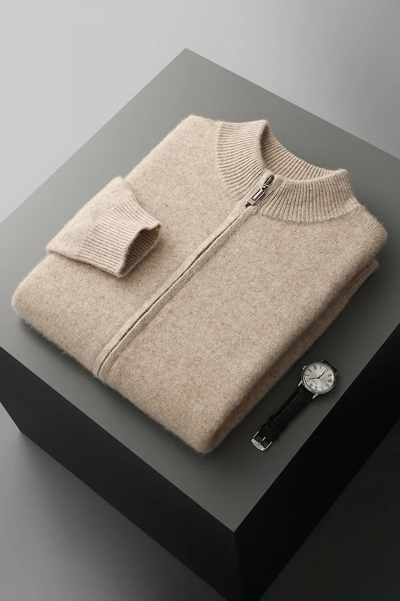 Marco Merino Wool Zip Sweater