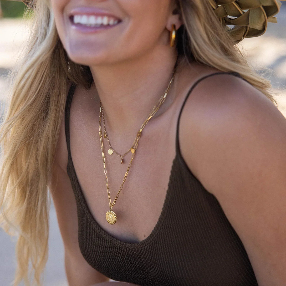Funky Buddha Necklace | Golden Blanco