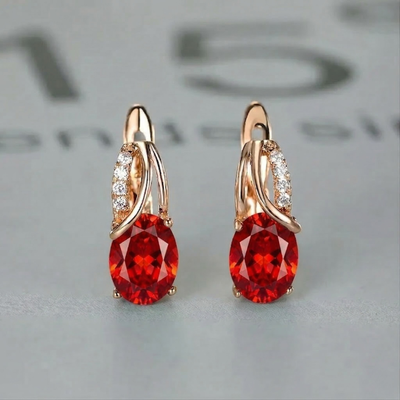 Pendientes Veressa Ruberine | Golden (1/2)