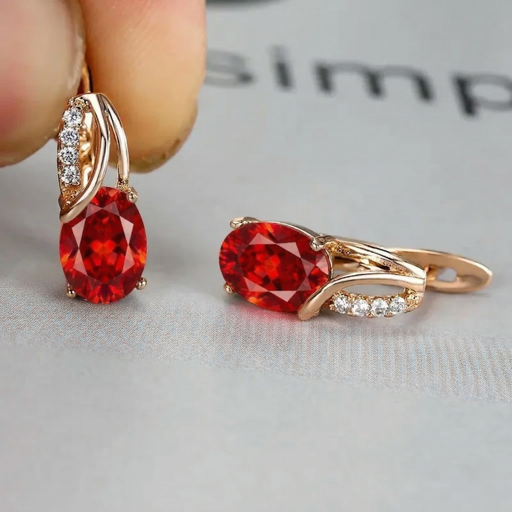 Pendientes Veressa Ruberine | Golden