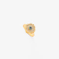 Anillo Giratorio Sunburst Zafiro | Golden