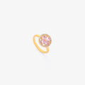 Anillo Giratorio Corazón Rosa Bloom | Golden