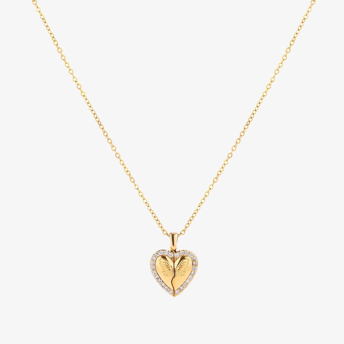 Collar Corazón Mariposa | Golden