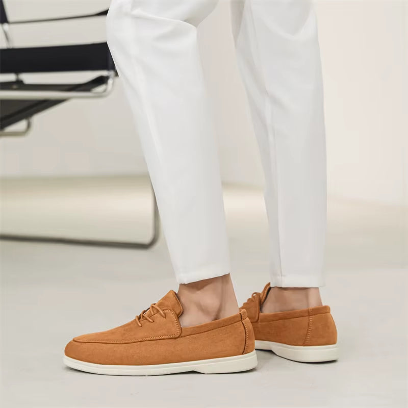 Claudio Lace-up Suede Loafer