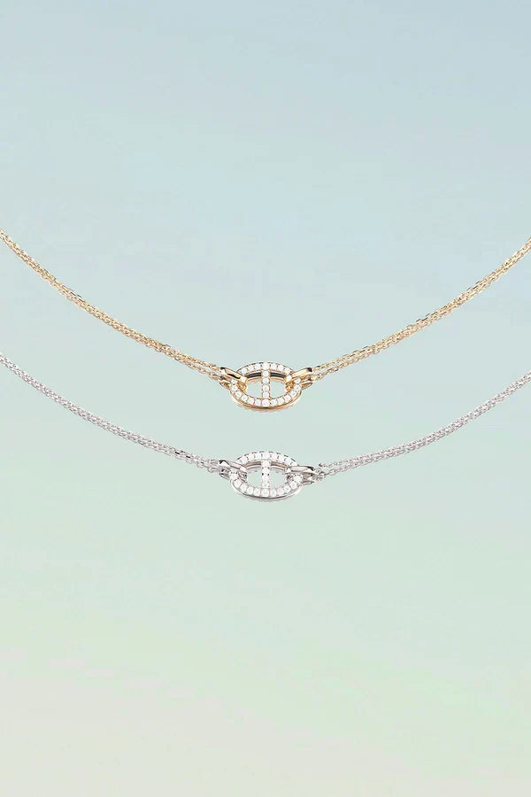 Isla Marina Necklace | Golden Blanco