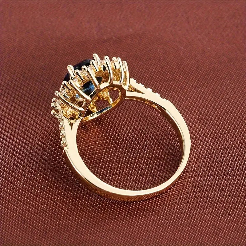 Anillo Vionne Saphirae | Golden Blanco