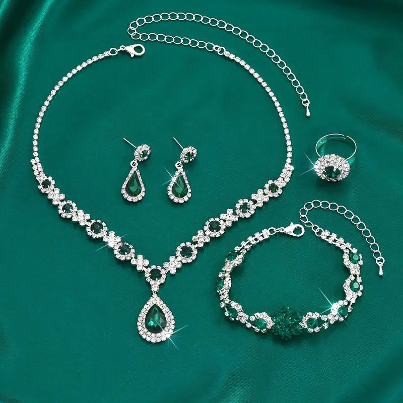 Set de Joyas Adriana Lysandre | Golden Blanco