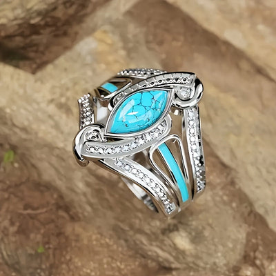 Anillo Statement Marquesa Turquesa | Golden Blanco (3/4)