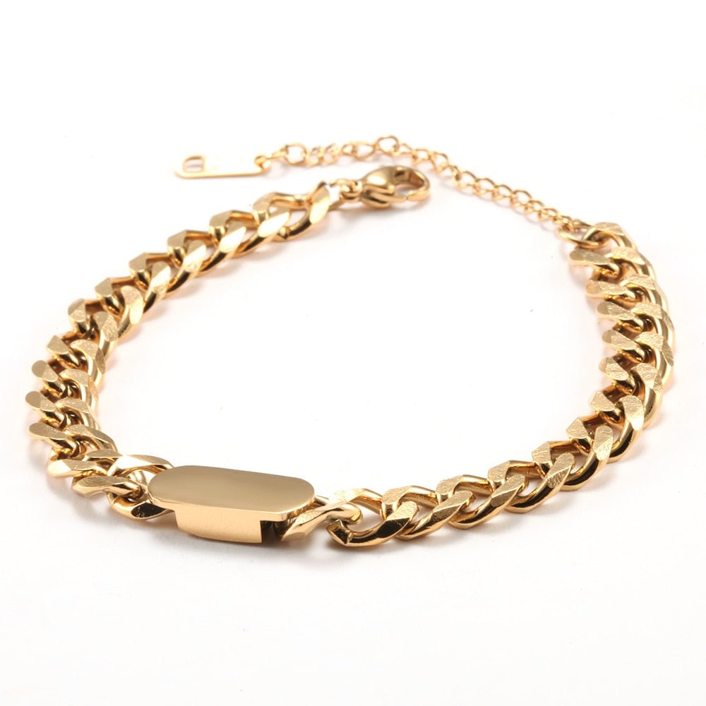 Cuban Stainless Steel Bracelet Men