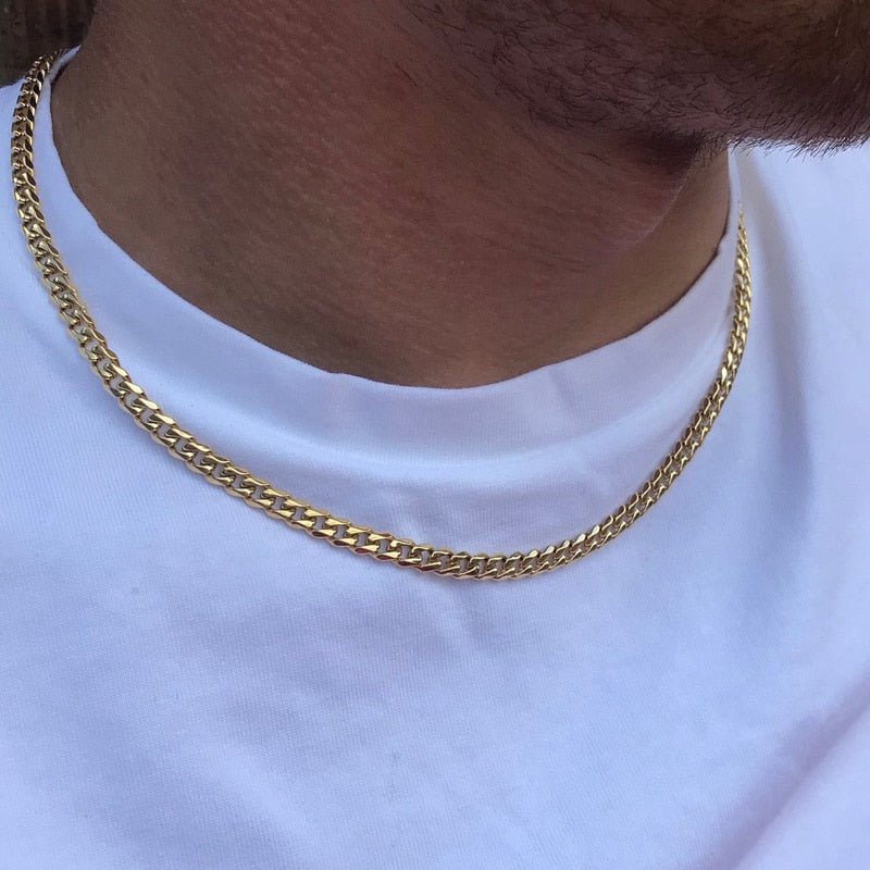 Cuban Stainless Steel Necklace Men