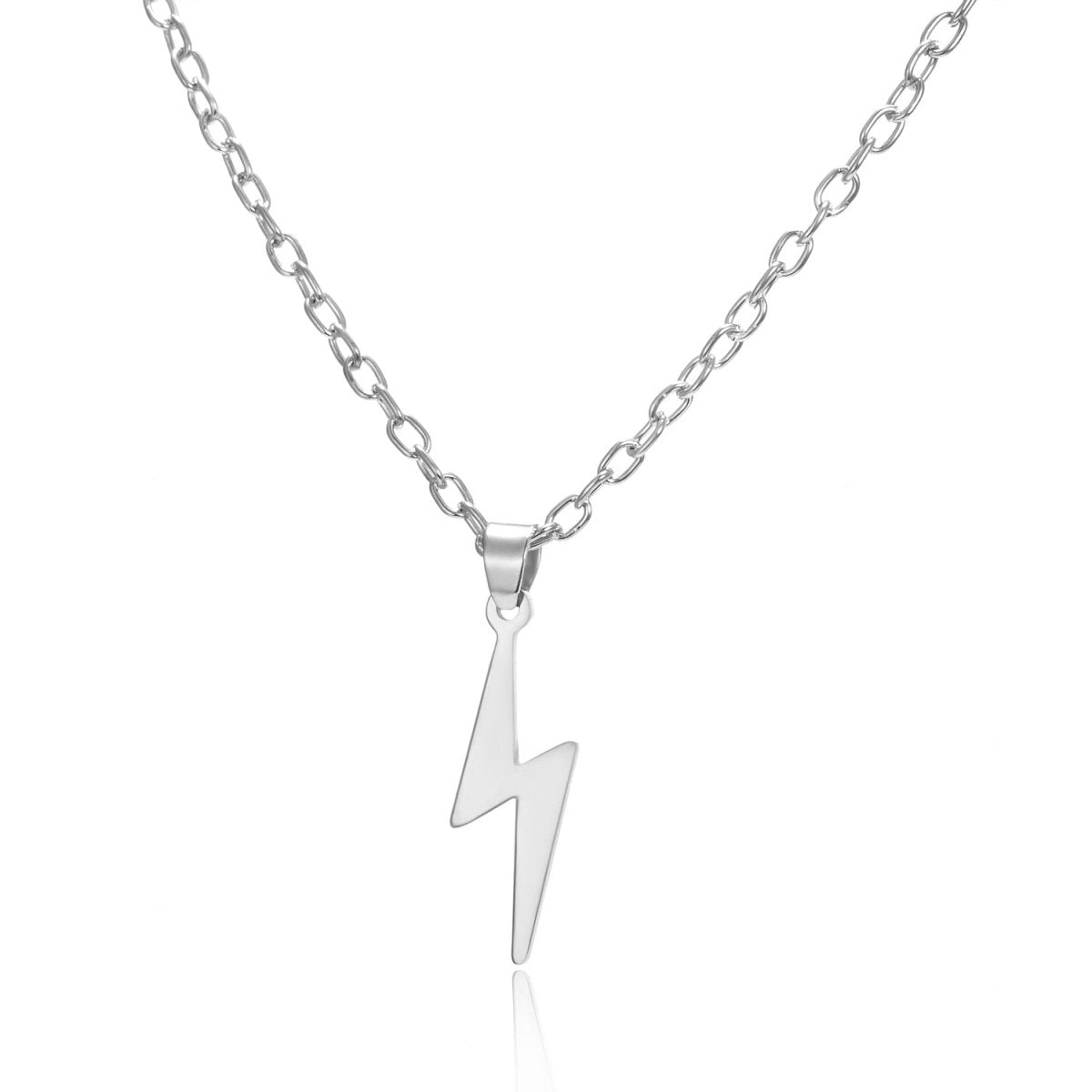 Light Silver Stainless Steel Necklace Men