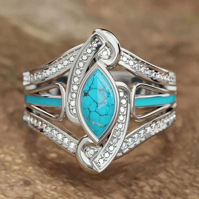 Anillo Statement Marquesa Turquesa | Golden Blanco (4/4)