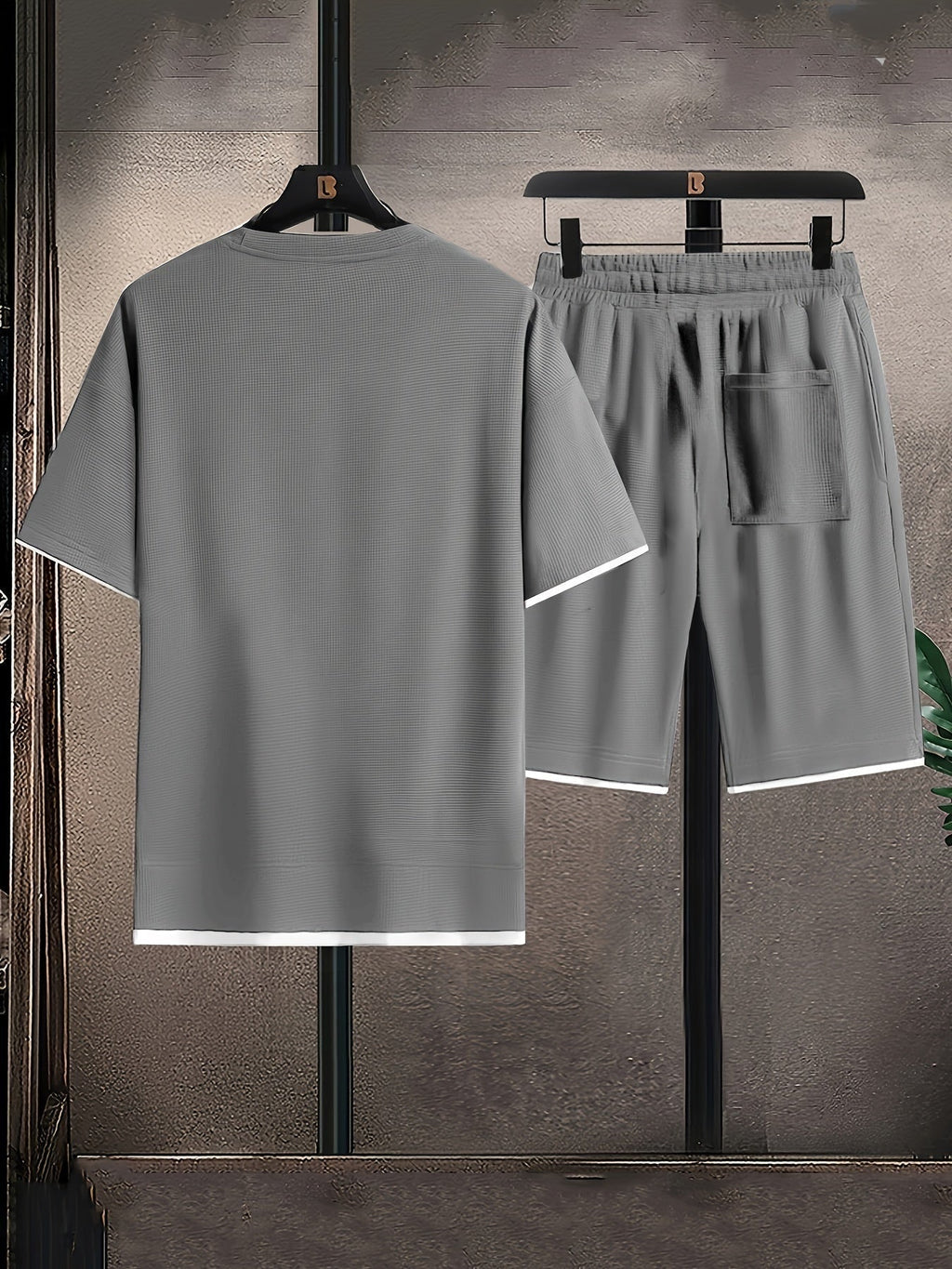 Enzo Waffle Knit Lounge Set