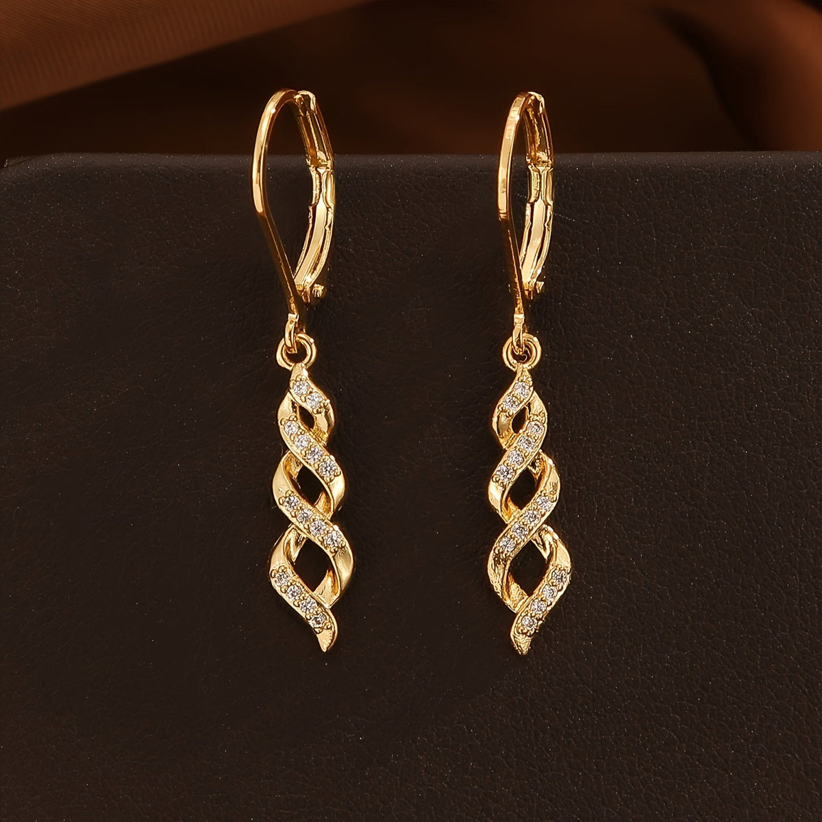 Pendientes Twist Shimmer Ava | Golden