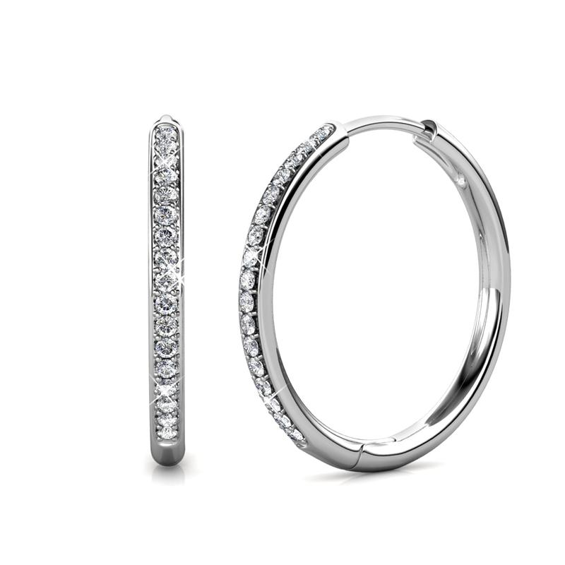 Sorel Pave Earrings | Golden Blanco