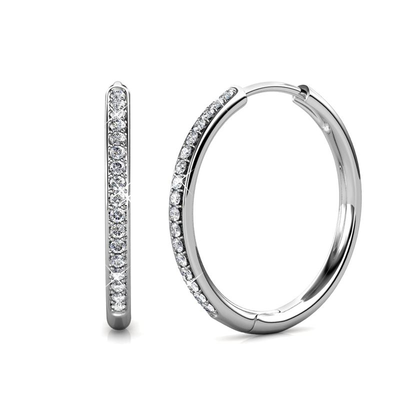 Sorel Pave Earrings | Golden Blanco (1/4)