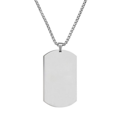 Essential Tag Necklace | Golden Blanco (1/2)