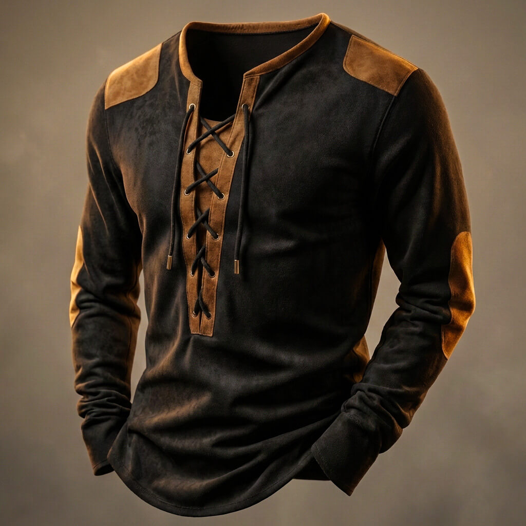 Asher Textured Henley Shirt
