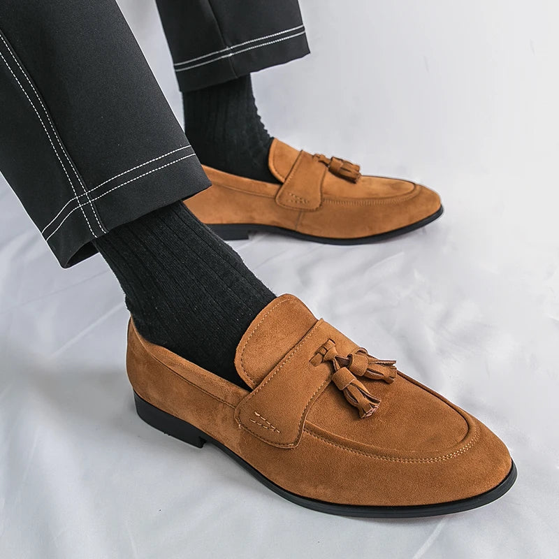 Ettore Suede Tassel Loafer