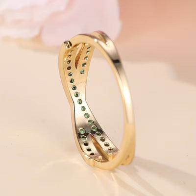 Anillo Flow Esmeralda | Golden (4/4)