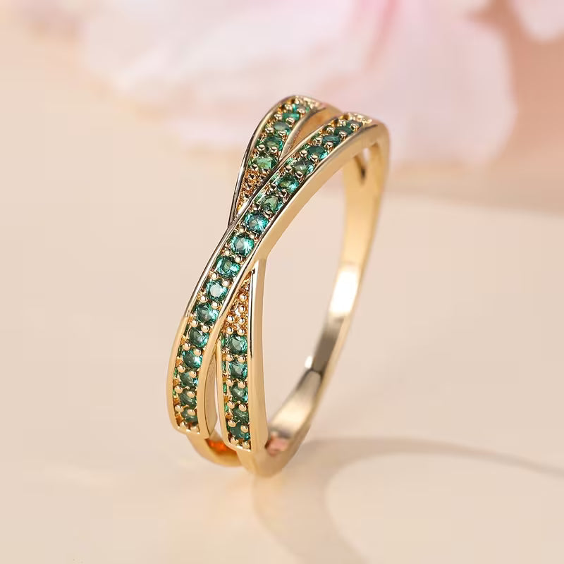 Anillo Flow Esmeralda | Golden